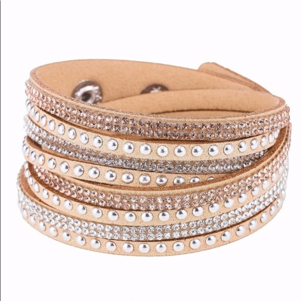 Wrap and Snap rhinestone bracelet